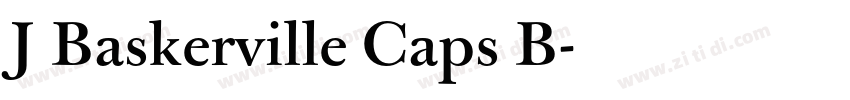 J Baskerville Caps B字体转换